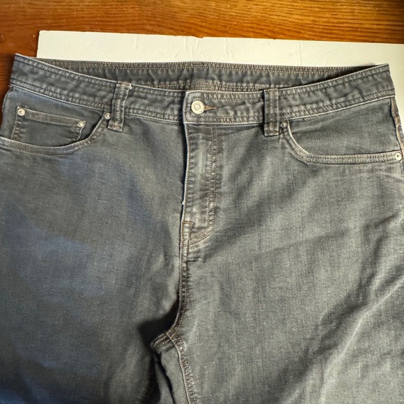 Prana Slim Fit Gray‎ Denim Jeans Comfort Stretch Casual Pants 38x32 - Picture 5 of 11